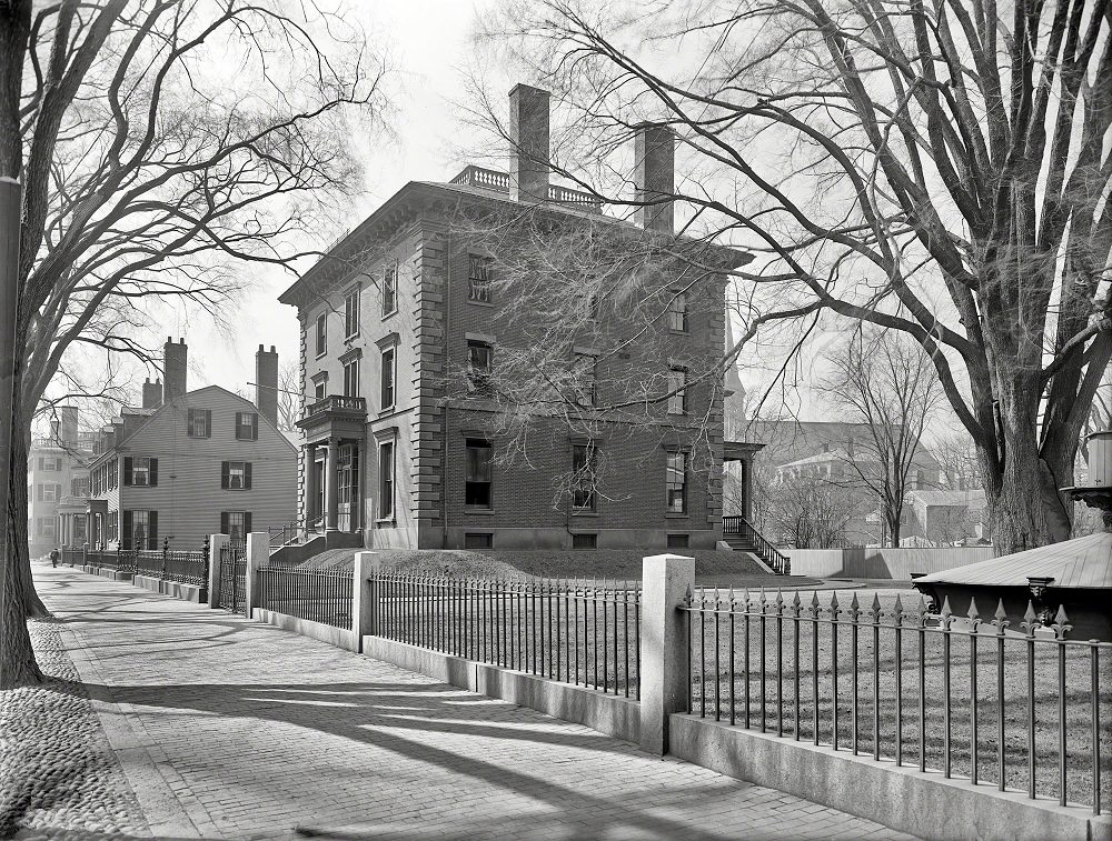 #1 Bertram-Waters House (Salem Public Library), 370 Essex Street, Salem, Massachusetts, 1910