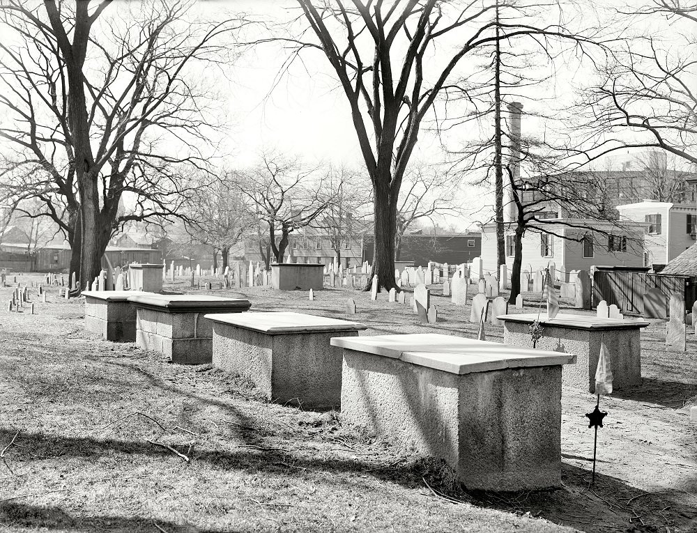 #7 Old Charter Street burying ground, Salem, Massachusetts, circa 1906