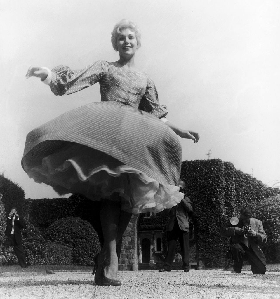 #49 Kim Novak on the terrace of the Castle Of Napoule, 1950