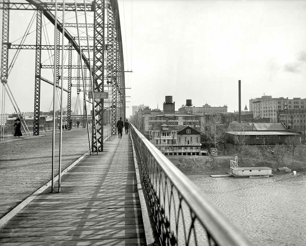 #10 View from the Free Bridge, Little Rock, Arkansas, circa 1910