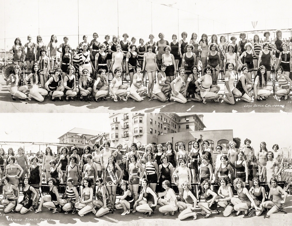 #21 Bathing Beauty Parade at Los Angeles beach, 1927