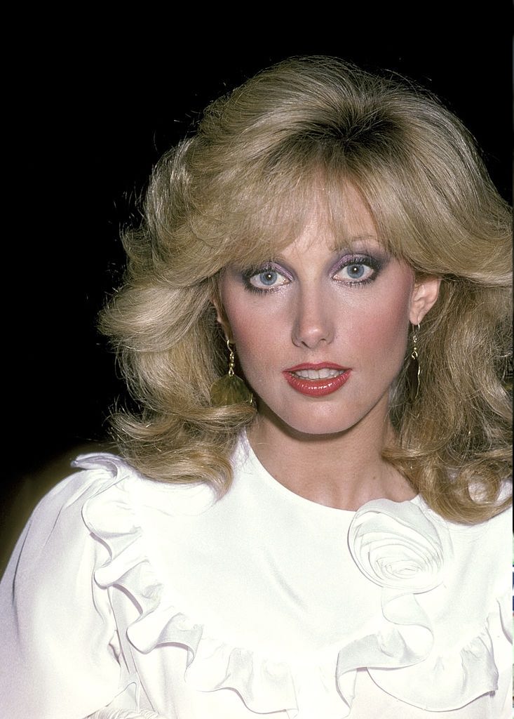 Morgan Fairchild at a Taping of “The Merv Griffin Show” at Metromedia Square in Los Angeles, California