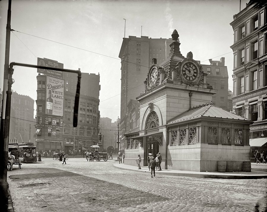 #86 Adams Square Station, Boston, 1905