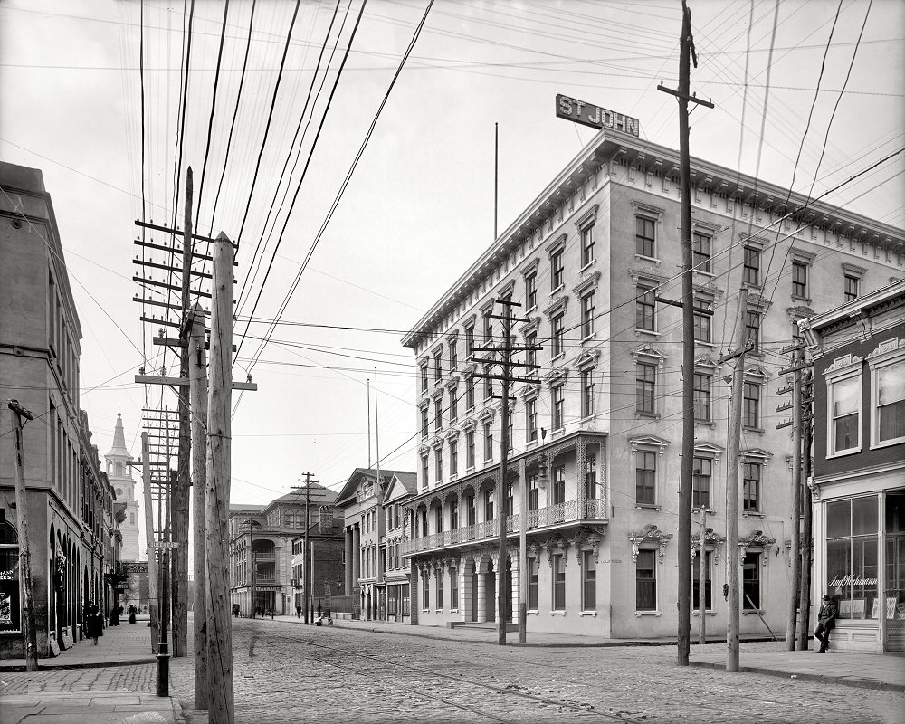 #63 Meeting Street and St. John Hotel, a.k.a. the Mills House, Charleston, South Carolina, circa 1905