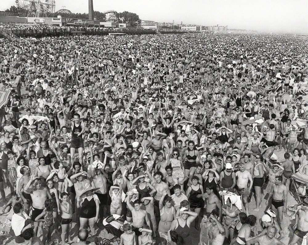 #3 Crowd at Coney Island, New York, 1940