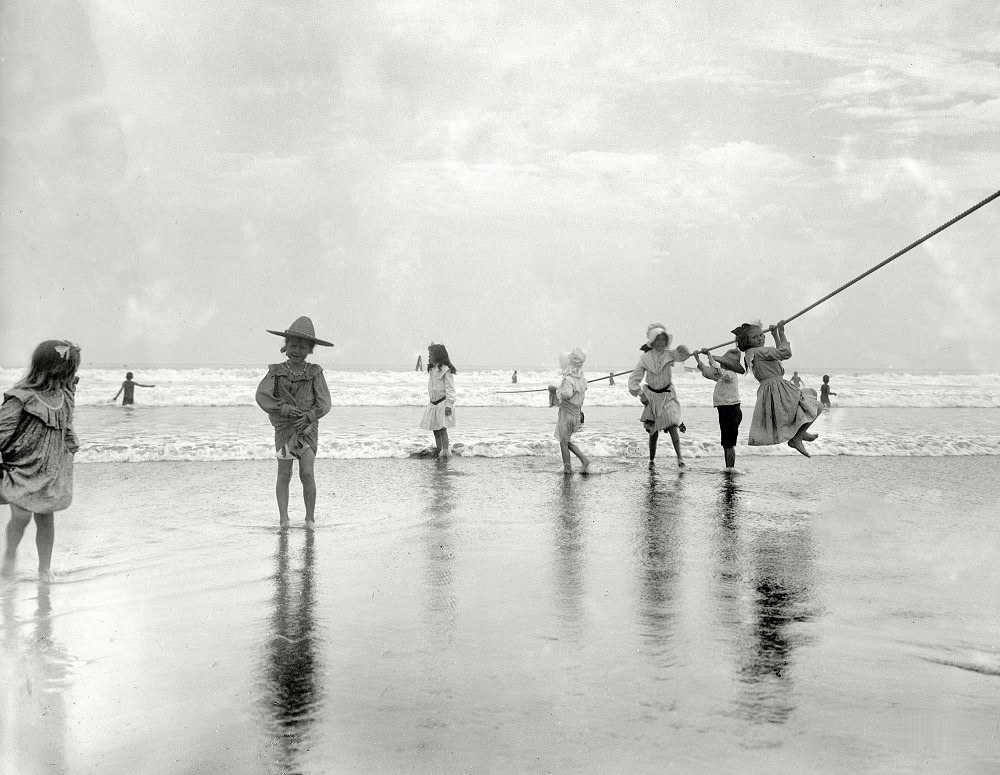 #56 Capt. Riley and lifeguards, Coney Island, New York circa 1905