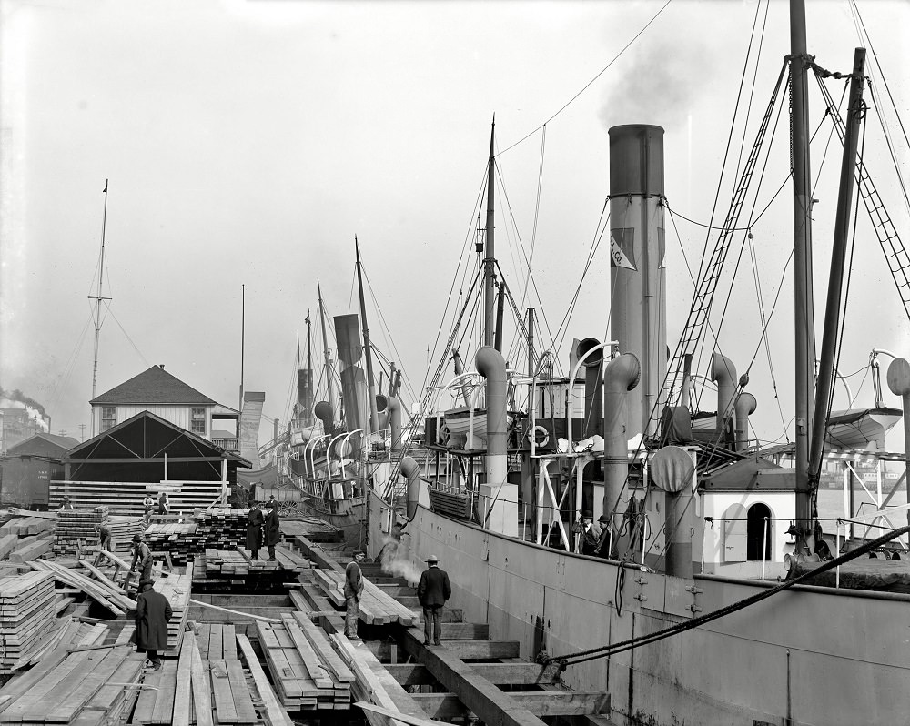 #1 Along the docks, Mobile, Alabama, 1906