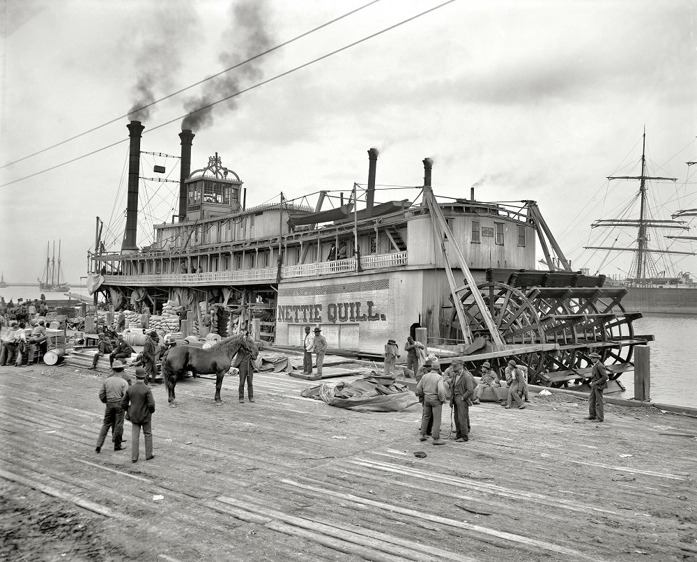 #37 River packet Nettie Quill, Mobile, Alabama, 1906