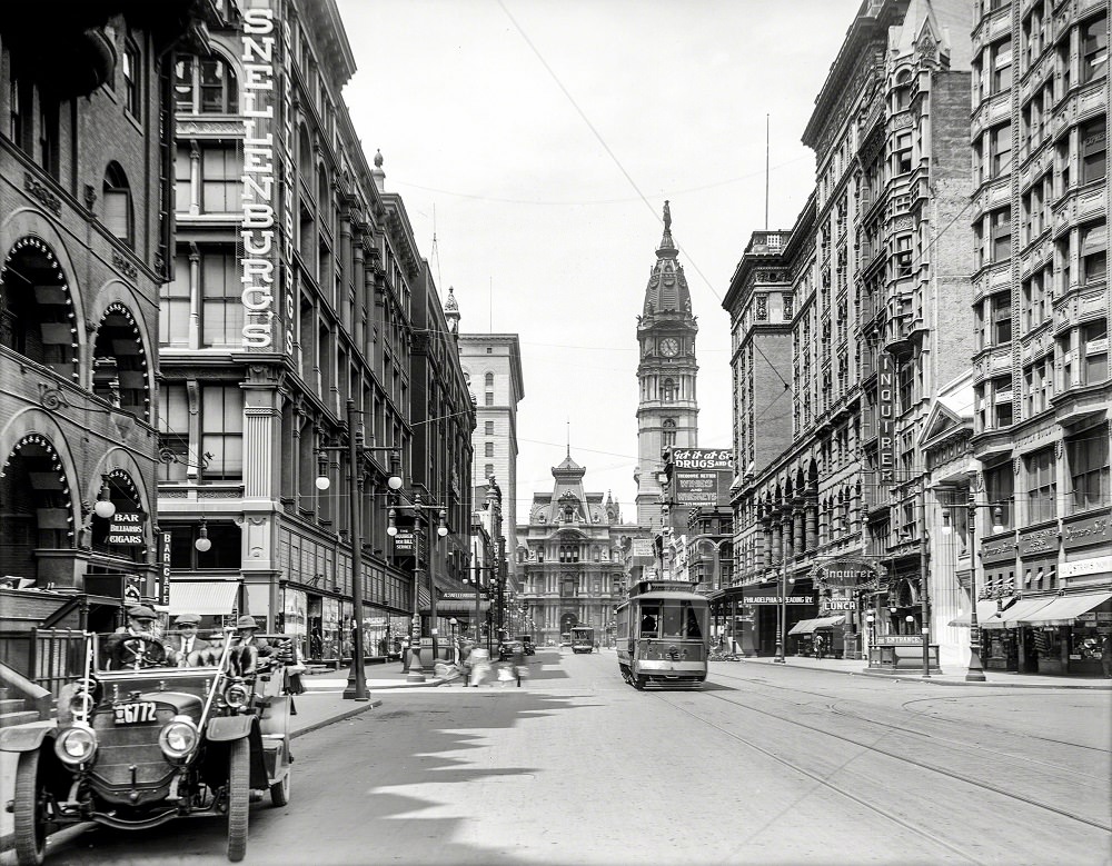 #50 City Hall and Market Street west from 11th, Philadelphia, 1912
