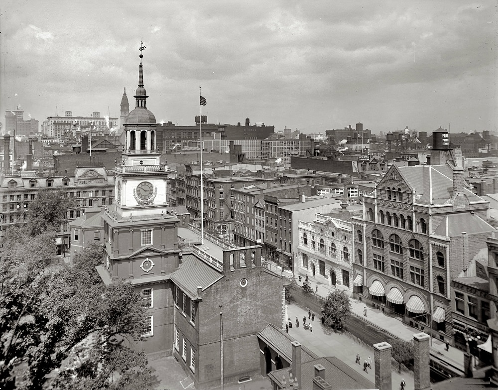 #13 Independence Hall at Independence Square, Philadelphia, 1910