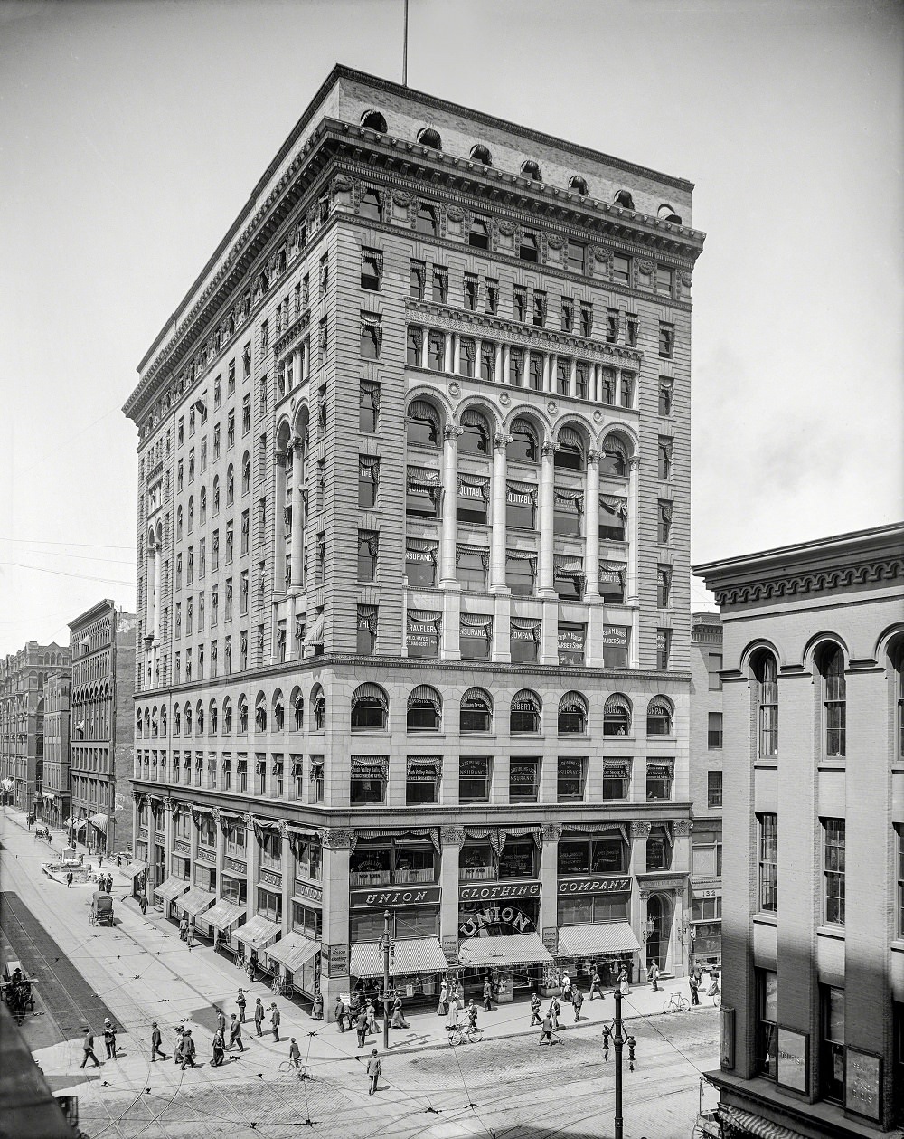 #12 Granite Building, Main Street & St. Paul, Rochester, New York, circa 1905