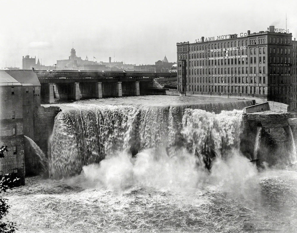 #3 Upper Genesee Falls, Rochester, N.Y, 1905