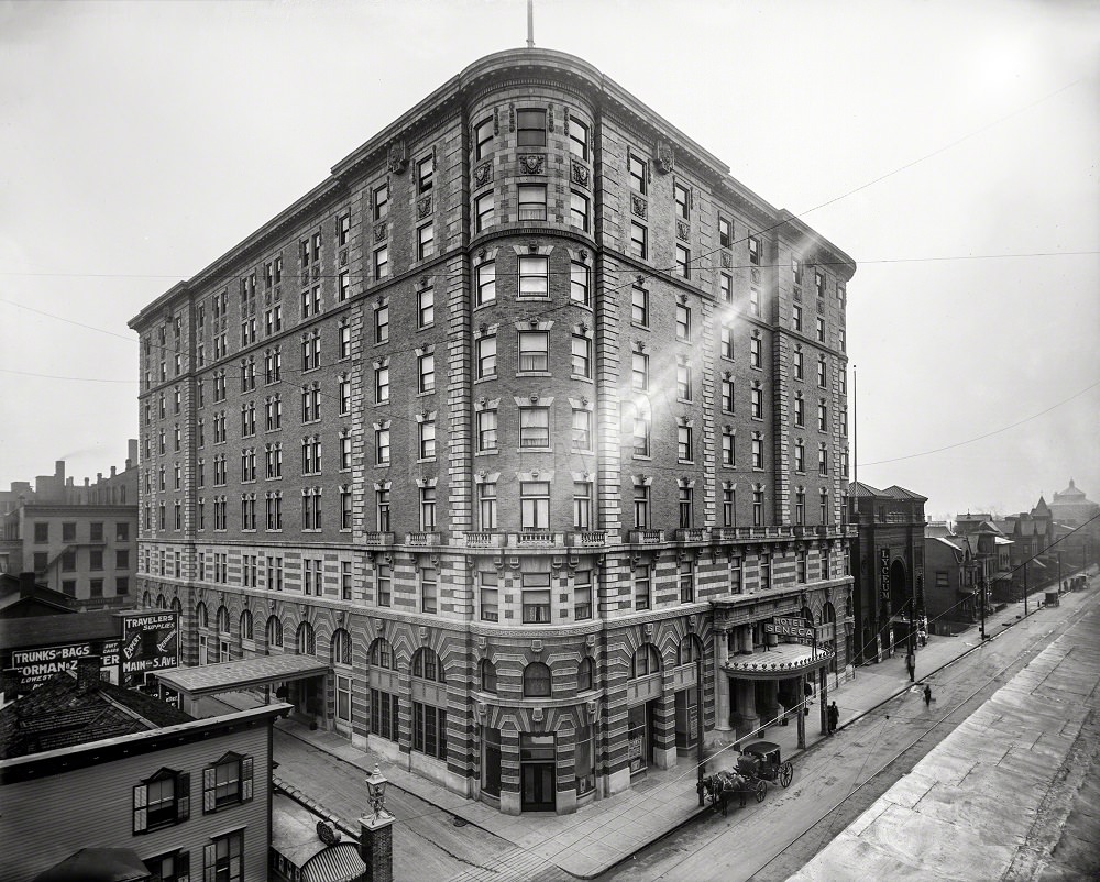 #10 Hotel Seneca, Clinton Avenue at Cortland Street, Rochester, New York, circa 1908