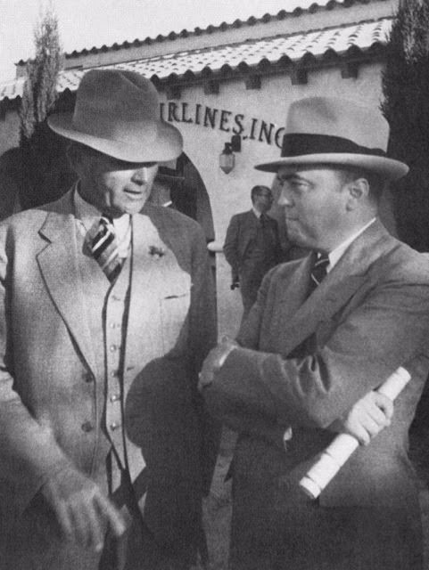 #17 FBI Chief J. Edgar Hoover, right, brought in Tom White, left, a stetson-wearing, Texan lawman to solve the case.
