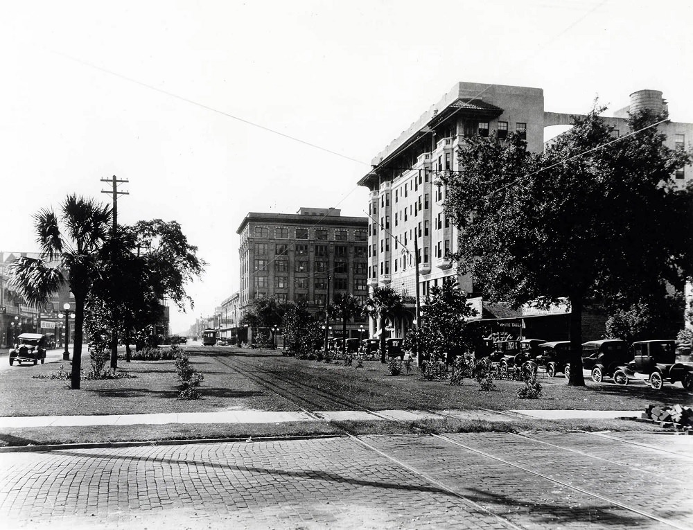 #17 Palafox Street looking south from Chase Street, Pensacola, 1910s