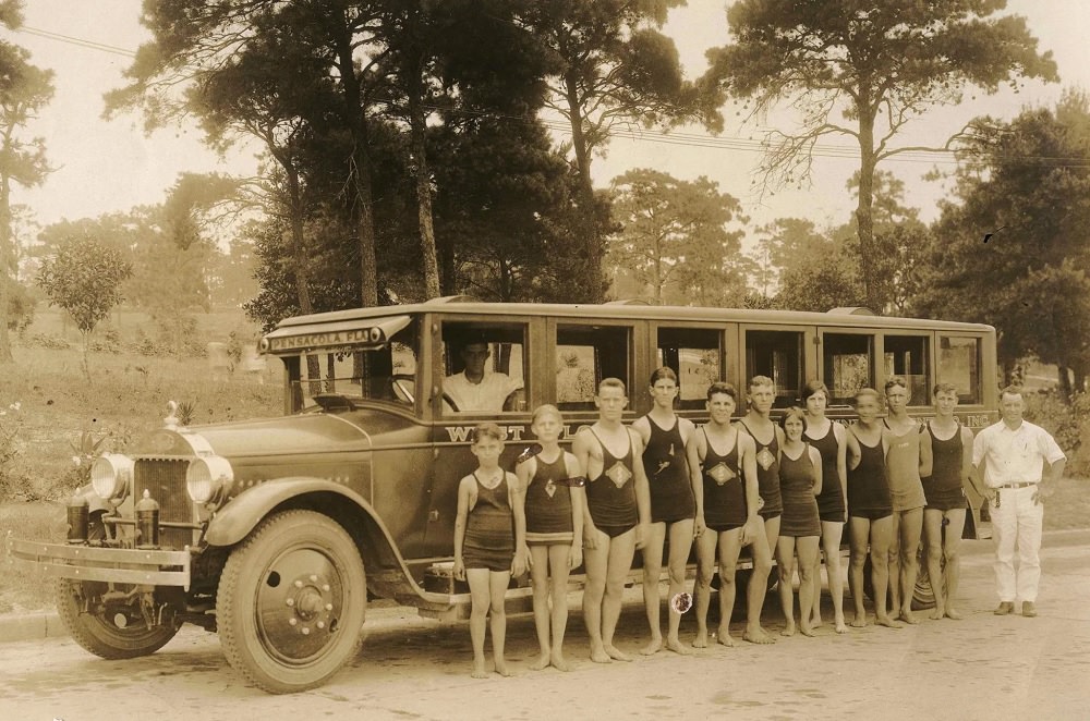 #1 A group of swimers at Bayview Park, Pensacola, 1910s