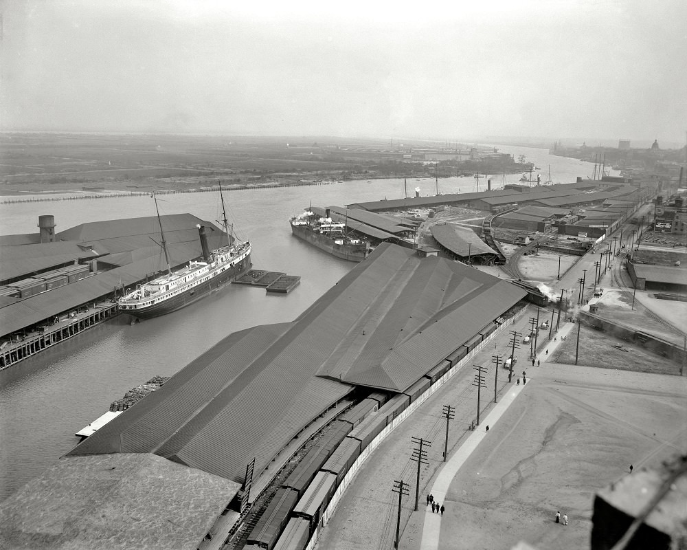 #41 The docks at Savannah, 1905