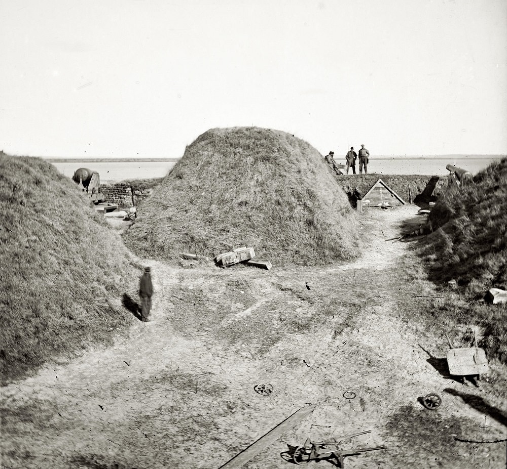 #37 Interior of Fort McAllister, Savannah, 1865