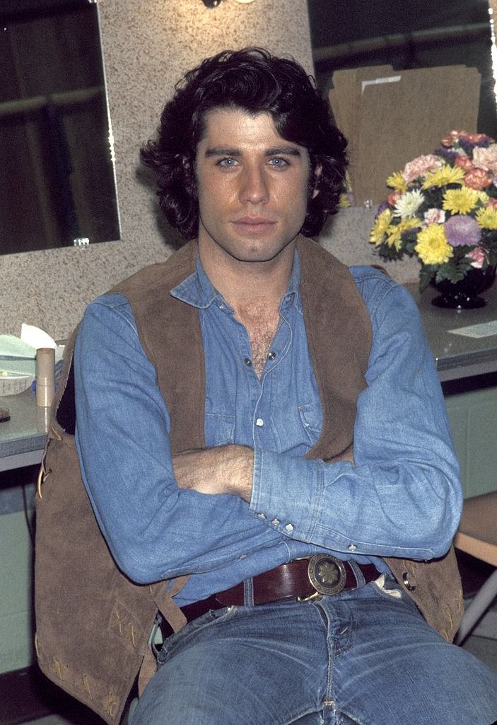 John Travolta Backstage After Opening in “Bus Stop”