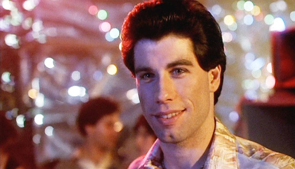 John Travolta during the premier of “Saturday Night Fever”, 1977