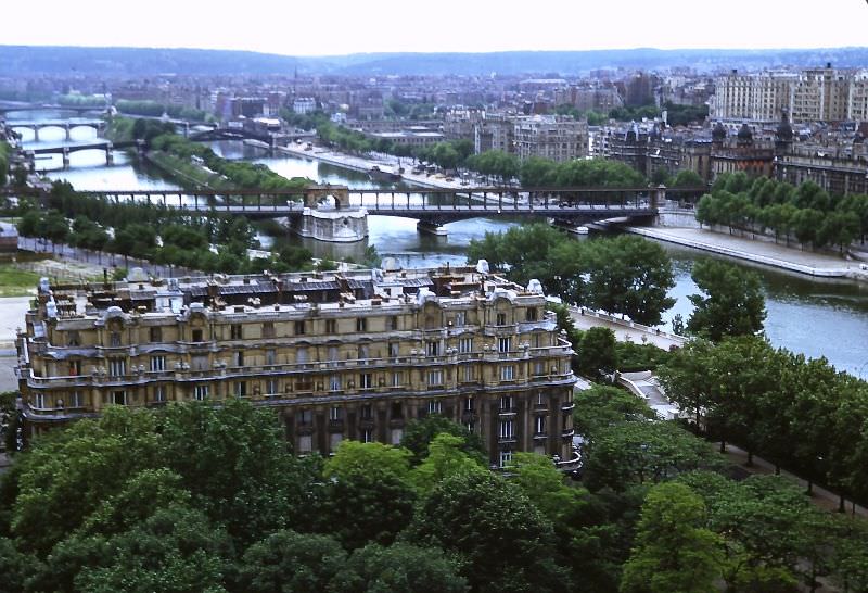 #24 View down the Seine from the Eiffel Tower, May 29, 1950