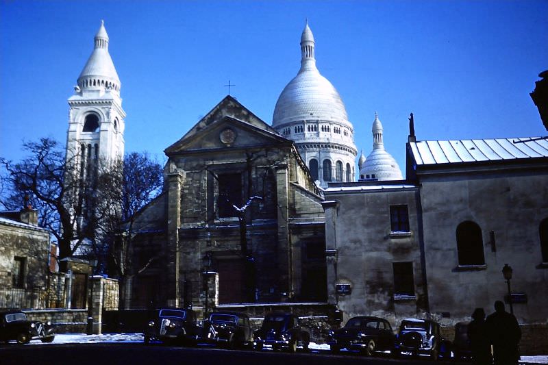 #5 Dome of Sacré-Coeur from Place du Tertre, Feb. 3, 1954