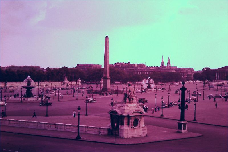 #45 Place de la Concorde from Hotel de Crillon, Aug. 6, 1955
