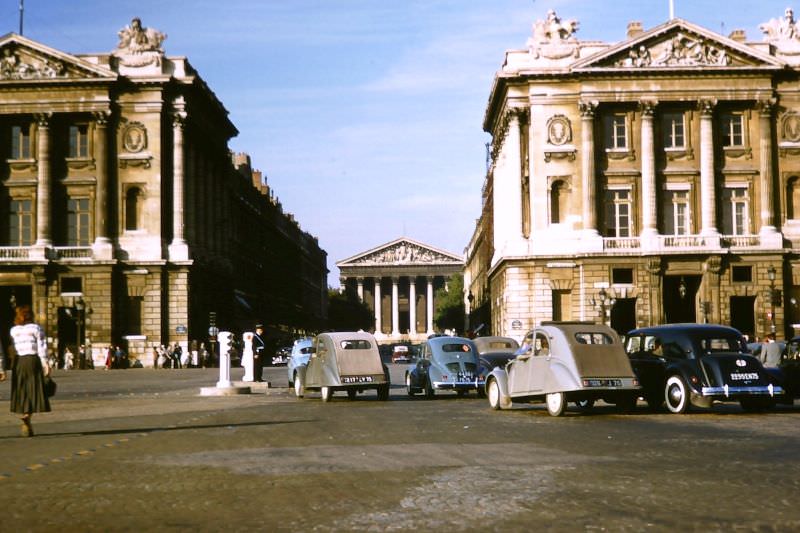 #46 La Madeleine, from Place de la Concorde, Sept. 15, 1956