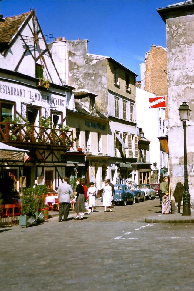 #52 Restaurant Le Moulin Joyeux at 5 Rue du Mont Cenis, Sept. 15, 1956