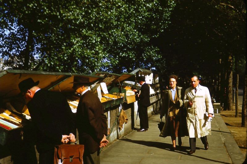 #10 Book stalls on Left Bank, May 20, 1950