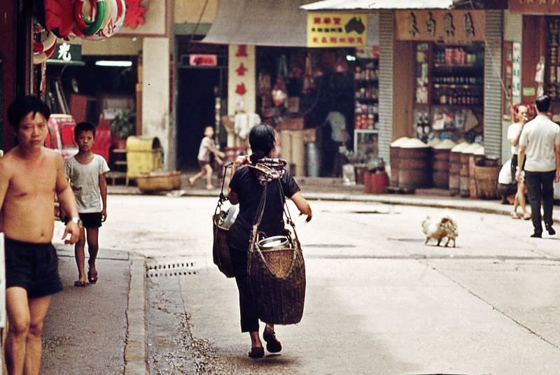 #21 Hollywood Road area, Hong Kong, 1970s