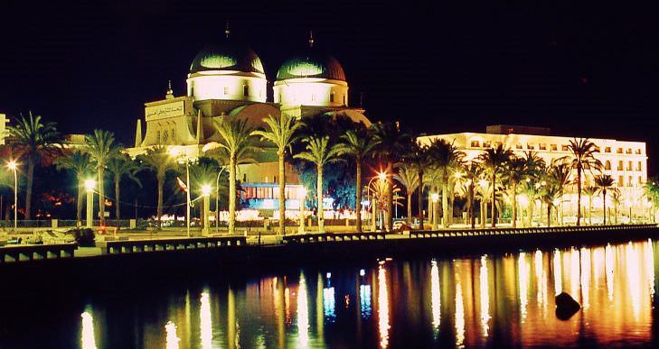 #21 The former Roman Catholic Cathedral and the Gezzira Palace Hotel, , Benghazi, 1970s