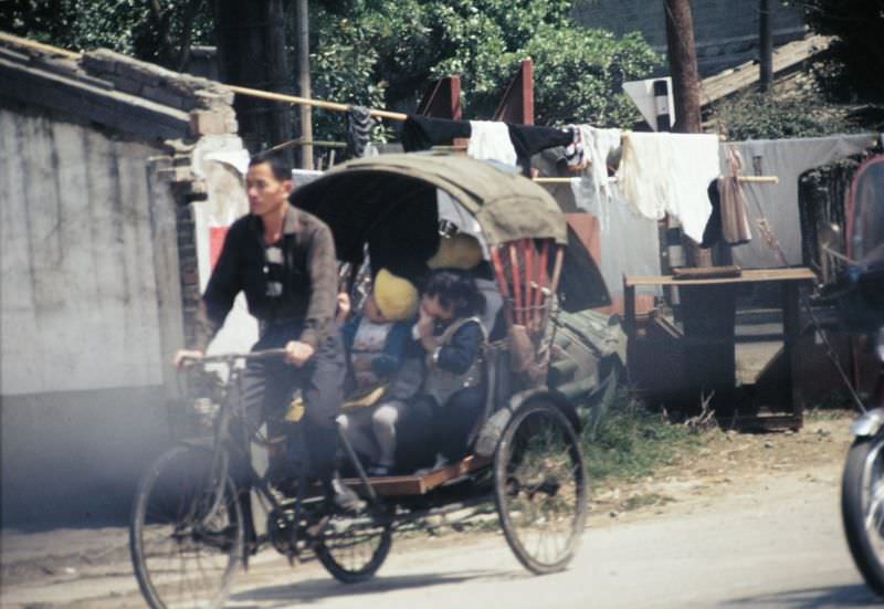 #1 A ‘pedicab’ on street, Taiwan, 1970s