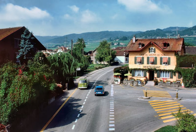 #1 Café Du Chemin De Fer near Lausanne, Switzerland, 1980s