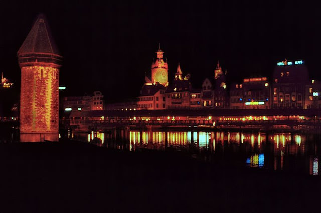 #12 Luzern night, Switzerland, 1980s