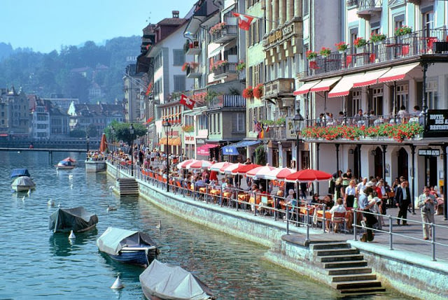 #18 View from Chapel Bridge, Luzern, Switzerland, 1980s