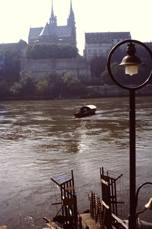 #20 A small ferry across the Rhine, Basel, Switzerland, 1980s