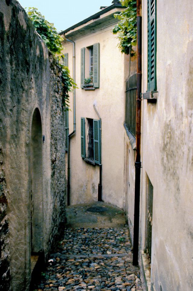#27 A passage way between old town Bellinzona, Switzerland, 1980s