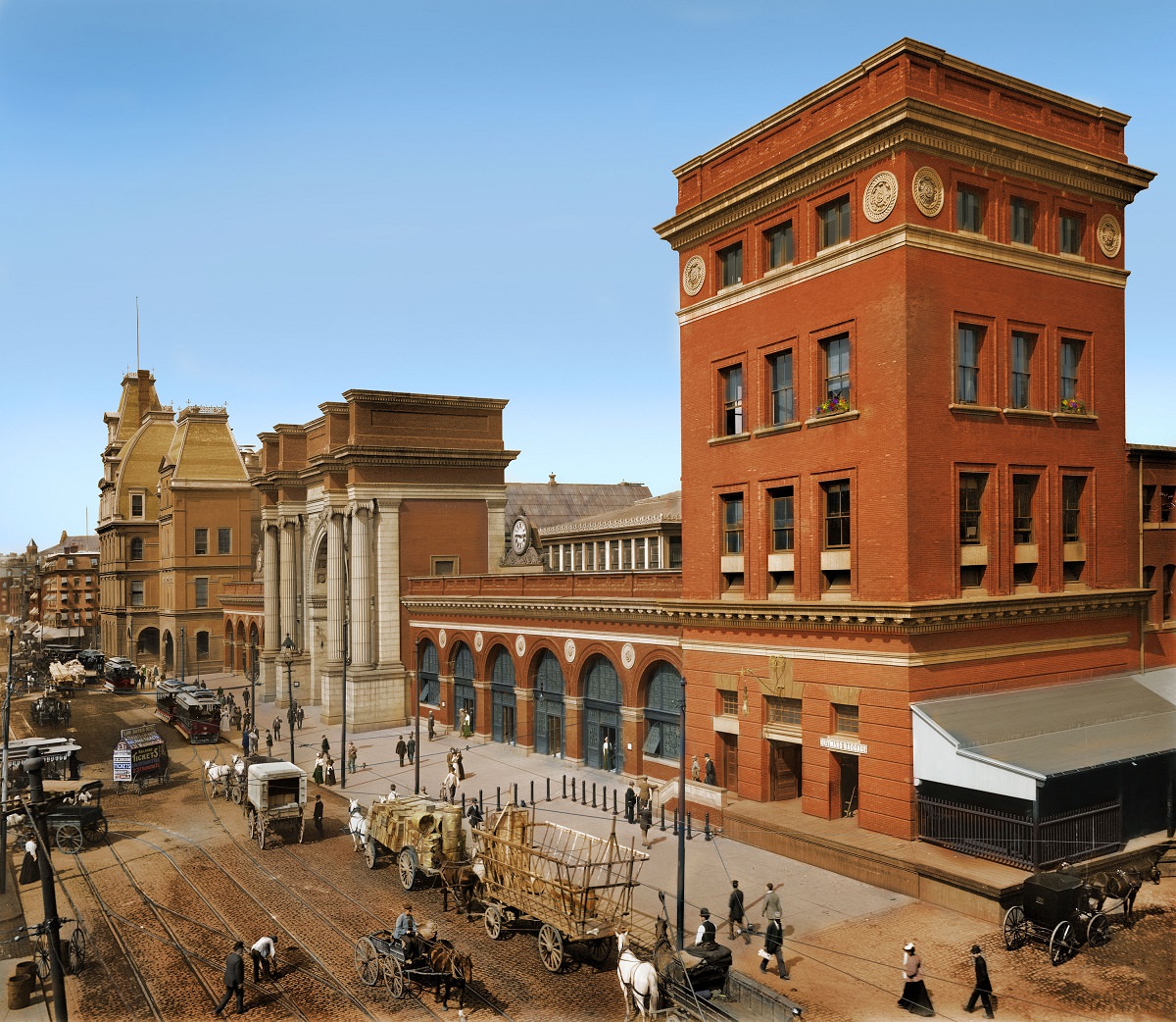 #3 North Terminal Station, Boston, Massachusetts, 1890s.