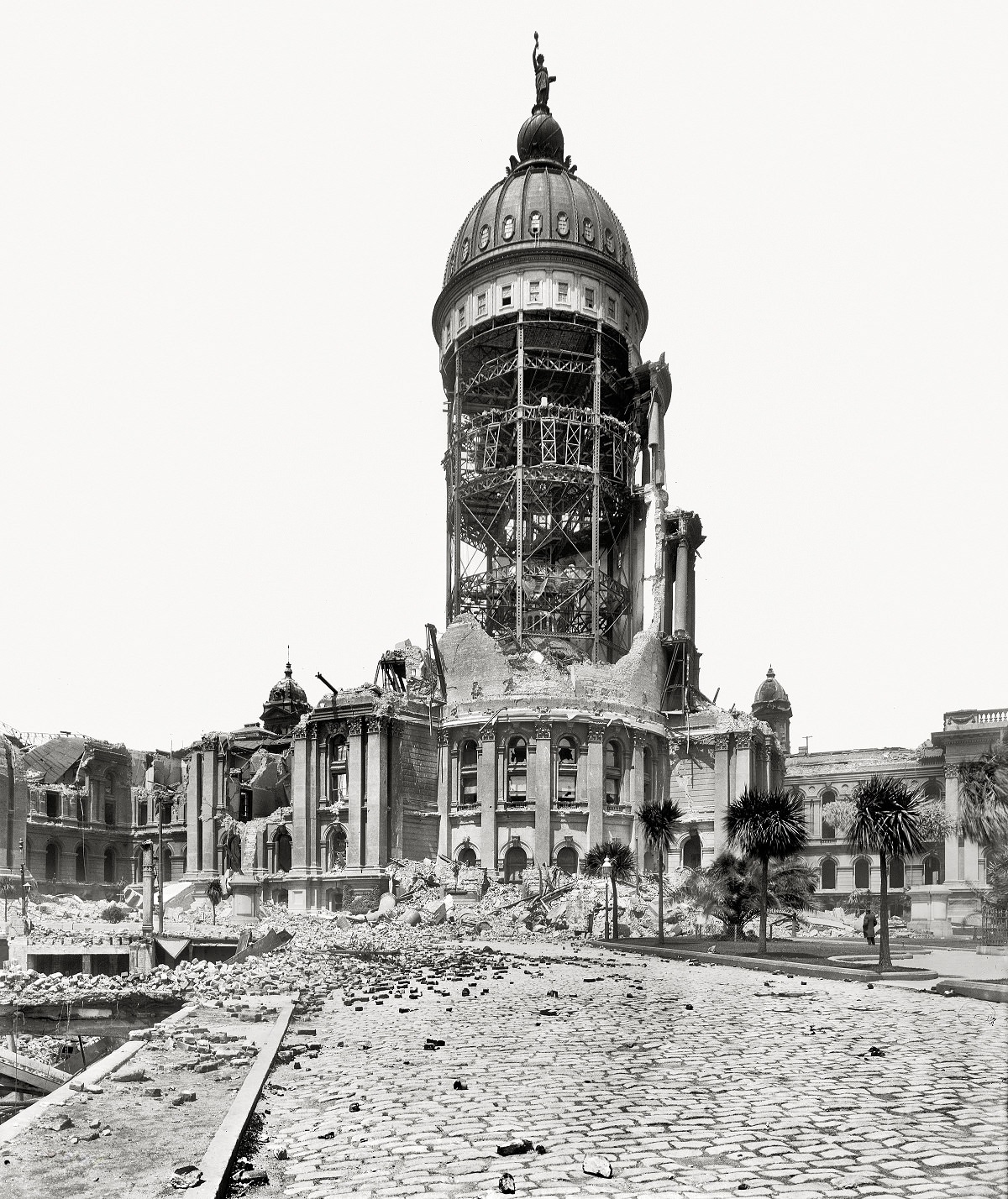 #14 Tower of City Hall after earthquake and fire, San Francisco, April 1906.