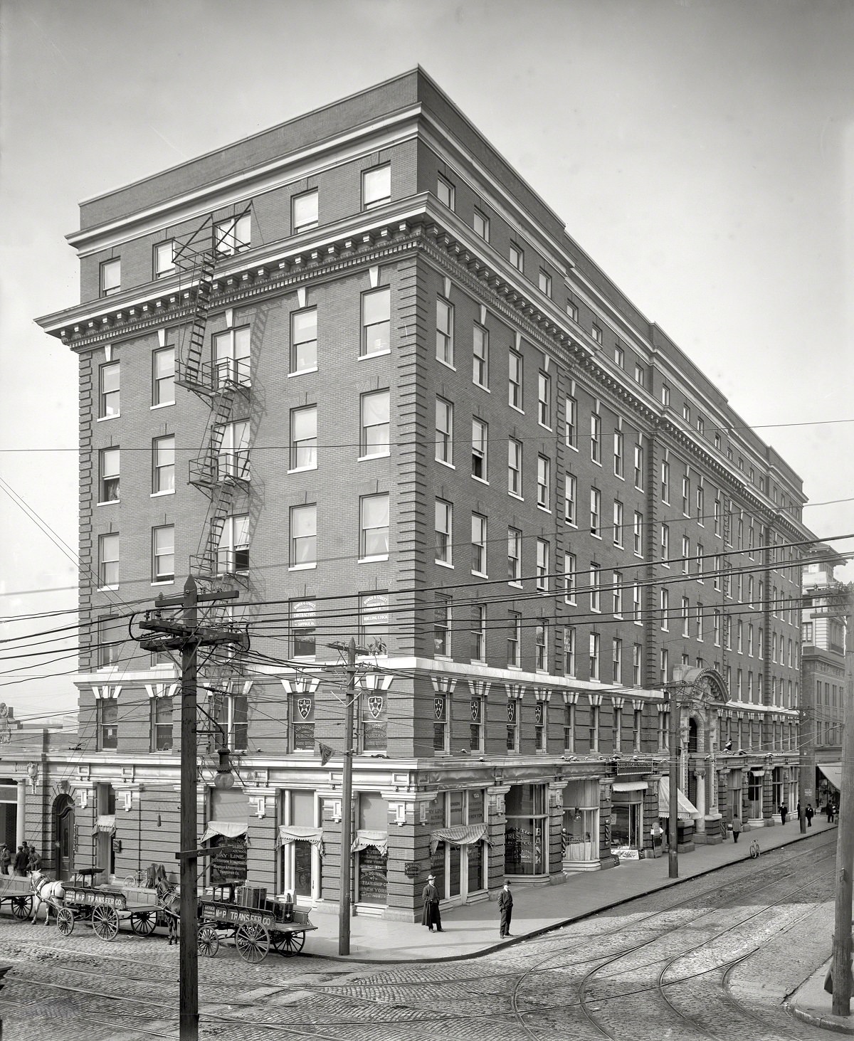 #82 Atlantic Hotel, Granby Street, Norfolk, Virginia, circa 1906.