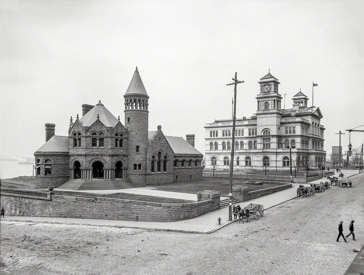 #54 Cossitt Library and Post Office, Memphis, Tennessee, 1906.