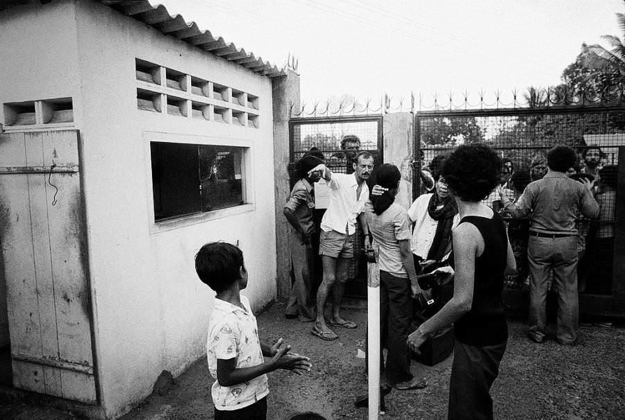 #28 The French Embassy in Phnom Penh struggles to handle the hordes of people begging for protection, 1975