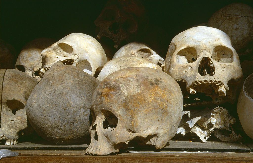 #5 Skulls at the Killing fields of Choeung Ek