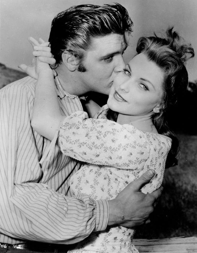 #29 Elvis Presley kissing Dolores Hart, 1956