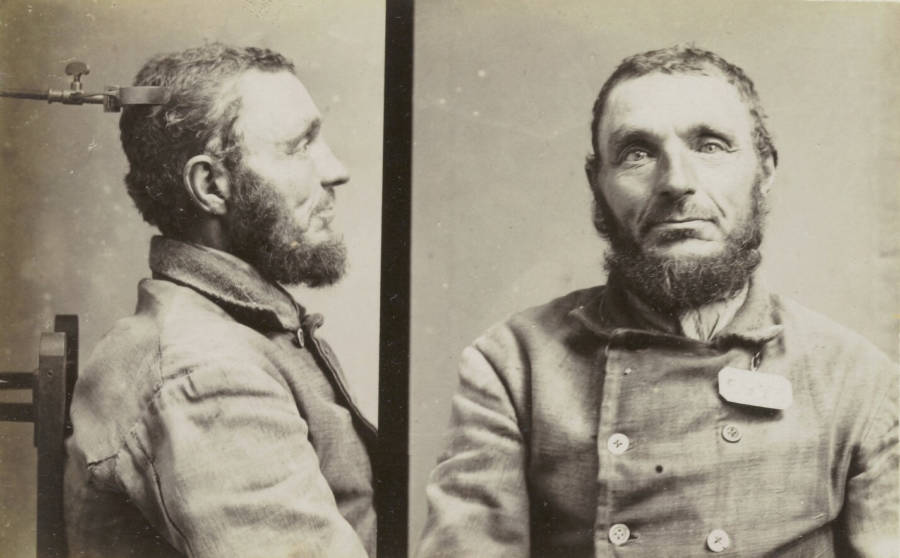 A convicted criminal’s head is measured, Netherlands, 1896