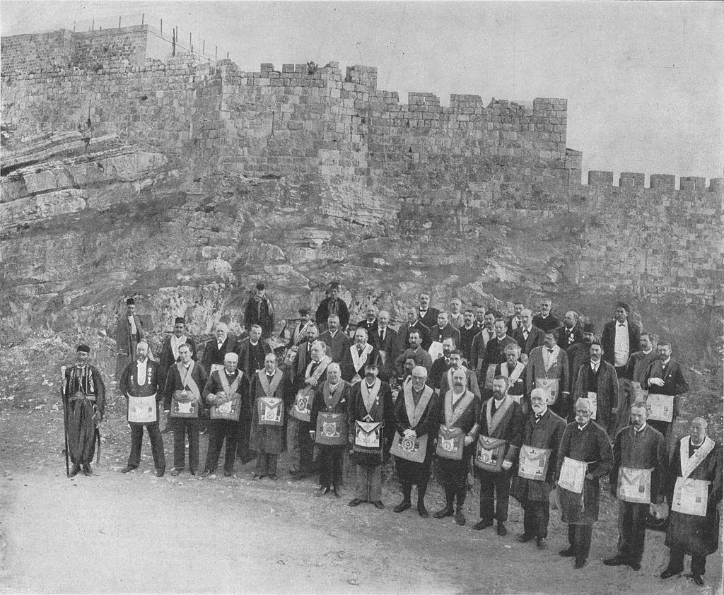 #8 English Freemasons at Jerusalem, 1898
