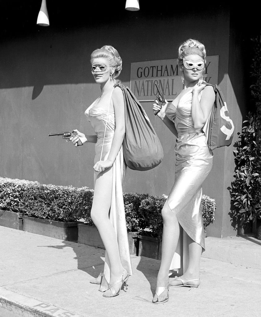 #32 June Wilkinson withInga Neilson in Batman, 1968