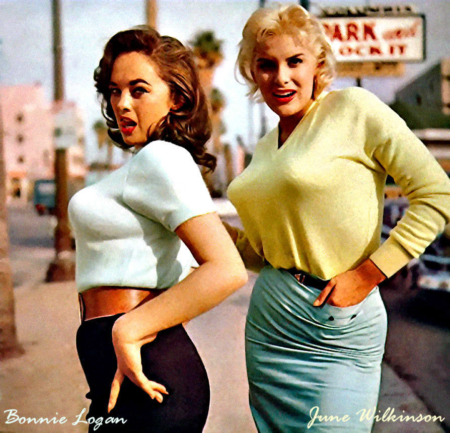 #4 June Wilkinson with Bonnie Logan