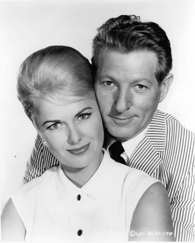 Martha Hyer with Danny Kaye in the film ‘The Man From The Diners’ Club’, 1963